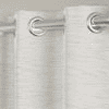 Zachary Cream Polyester Room Darkening 5 ft Window Curtain