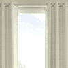 Charo Cream Polyester Room Darkening 5 ft Window Curtain