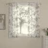 Christian Multicolor Polyester Sheer 5 ft Window Curtain