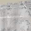 Denzel Lavender Polyester Sheer 5 ft Window Curtain