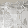 Faith White Polycotton Sheer 5 ft Window Curtain