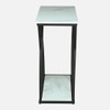Metalform Round Metal Nesting Coffee Table Set Black Finish White Porcelain Top Set Of 2