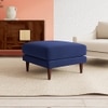 Turin Ottoman Color in Navy Blue
