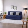 Usha Shriram Folding 2 Seater Double Foam Fold Out Sofa Cum Bed  in Dark Blue Colour