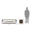 Baltoro Engineering Wood Free Standing TV Unit in White Finish