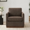 Bobby Boucle Fabric Lounge Chair in Brown Colour