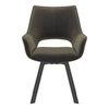 Casey Swivel Dining Chair In Olive And Tan Colour Set Of 2