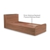 Vienta Engineered Wood Single  Size Bed With Box Storage (Oak Brown Finish)