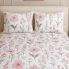 White Floral 400 TC Cotton Flat Single Bed Size Bedsheet With 2 Pillow Cover From Threads
