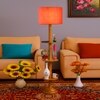 Devansh Shelf Wooden Floor Lamp