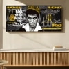 Paintingmantra Crowned Gangster Pop Art Canvas Wall Painting Decor 22x46 Inch