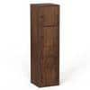 Calcio 4-Tier Engineered Wood Wardrobe In Brown Maple Finish