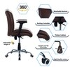 Teaauras High Back Executive Chair in Brown Colour