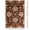 Presto Brown Traditional Hand Tufted Wool Carpet 5X8 Feet