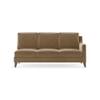 Abbey Sectional Sofa (Colour : Fawn Velvet, Cushion : Soft, Seater : Left Aligned 3 Seater + Left Aligned Chaise)