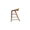 Adikia Solid Wood Lounge Chair In Pink Colour