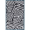 Jaipur Rugs Soft Tiger Pictorial Wool Polyester Dhurrie Rug White 6x9 ft In Ebony and Undyed White