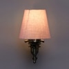 Devansh Metal Electric Wall Light in Antique Gold Colour with Grey Shade Count of 1 Light