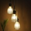 Eliante Cluster Hanging Lights Mild Steel, Wood & Glass Material Antique, Brown & Champaign Finish