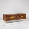 Banner Kiara Solid Wood Large TV Unit in Brown Colour