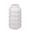 White Geometric Designed Ceramic Vase