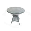 New Castle Wicker Table And Chair Set In Grey Dual Tone Finish