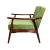 Armari Solid Wood Arm Chair in Green Color