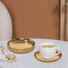 Metalsmith Metal Coaster Set of 4 Gold Finish Table Coasters