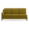 Abbey Sectional Sofa (Colour : Olive Green, Cushion : Hard, Seater : Right Aligned 3 Seater + Right Aligned Chaise)