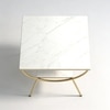 Metal Side Table in Gold Colour