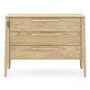 Faye Solid Wood Chest Of Drawers In Natural White Ash Finish