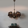 Devansh Metal Wall Mounted Lamp With Black Cotton Shade
