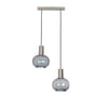 OPALINE Blue Glass Globe Single Light Hanging Light