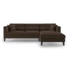 Lewis Sectional Sofa (Colour : Mocha, Cushion : Hard, Seater : Right Aligned 3 Seater + Right Aligned Chaise)
