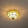 Chester Brass and Glass Ceiling Light