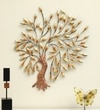 W-Peach Abstract Metal Wall Decor in Multicolor Set of 1