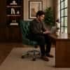 Doe Buck Amparo Green Leatherette Executive Office Chair