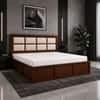 Eshaan Solid Wood Comfort King Bed Box Storage Provincial Teak Finish Mattress 72 x 78 Inches