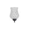 Ashley Multicolour Glass Floor Lamp with Black Iron Base