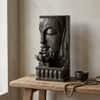 Water Fountain Lotus Buddha Serenity Water Fountain in Dark Brown Colour