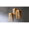 Jet Brown Solid Wood Cluster Hanging Light