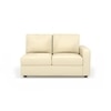 Apollo Compact Sofa (Colour : Cream, Cushion : Soft, Seating Capacity : Left Aligned 2 Seater + Left Aligned Chaise + Ottoman)