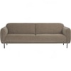 Scandinavian Mira Three Seater Sofa Beige Matte Finish