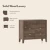 Toledo Solid Wood Chest of 6 Drawers In Danish Walnut Finish