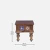 Rangrez Sheesham Wood Night Stand in Provincial Teak Finish