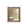 Artistry Brown Green Winter Cityscape Framed Canvas Canvas Wall Prints Set of 1 Multicolor Matte