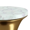 Rossini Metal Drink Table In Gold Finish