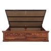 Prashiv Sheesham Wood King Size Bed In Honey Oak Finish With Hydraulic Storage (72 x 78 inches)