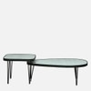 Oval Marble Top Center Table Set Of 2