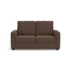 Apollo Compact High Back 2 Seater Fabric Sofa in Daschund Brown Colour